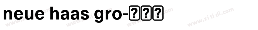 neue haas gro字体转换